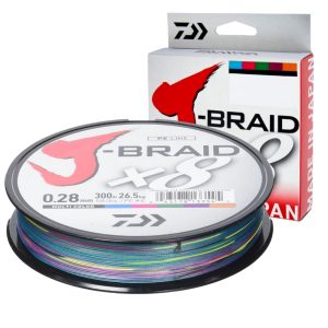 DAIWA J-BRAID X8 - 300 M - MULTICOLOR